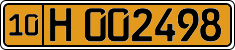 License plate of Uzbekistan, Foreign citizens