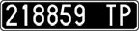 License plate of Italy, Cars (1927 year series)
