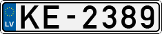 License plate of Latvia, Regular car plates