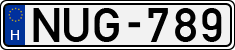 license plates of Hungary, Cars (1990)
