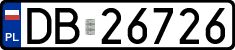 License plates of Poland, Regular car plates