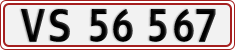 License plate of Denmark, Regular plates