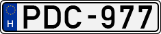 license plates of Hungary, Cars (1990)