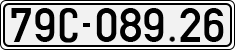 License plate of Vietnam, Cars