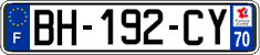 French license plate, SIV (ordinary)