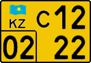 License plate Kazakhstan, Foreigners (2012)