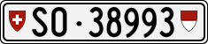 License plate of Switzerland, Cars