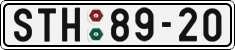 License plate of the Czech Republic, Cars (1960)
