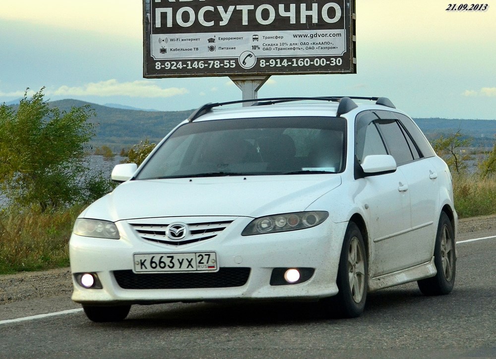к 663 ух 27, Mazda Atenza 1st gen Tourer Wagon (GY), 2002–2007