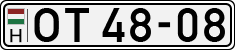 license plates of Hungary, Oldtimers (1990)