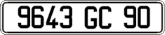 French license plate, FNI