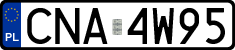 License plates of Poland, Regular car plates