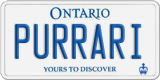 Ontario, Vanity Plates