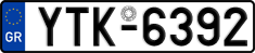 License plate of Greece, Cars