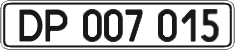 License plate Ukraine, Diplomatic