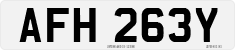 License plate of the United Kingdom, 1963 year system