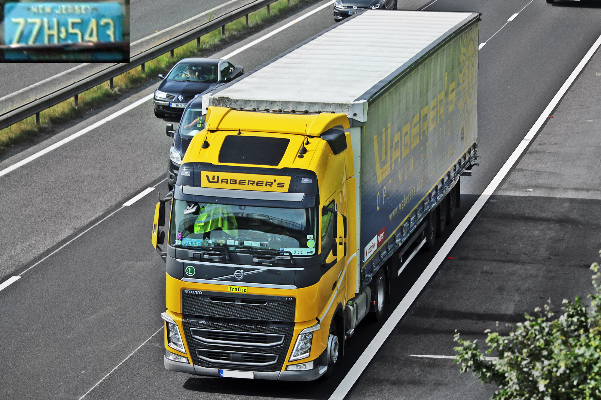 ZZH-543, License plate without vehicle 