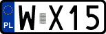 License plates of Poland, Regular car plates