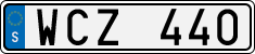 License plate of Sweden, Regular plates