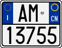 License plate of Italy, Motorcycles (1994 year series)
