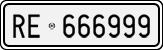 License plate of Italy, Cars (1927 year series)