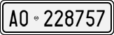 License plate of Italy, Cars (1927 year series)