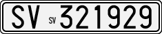 License plate of Italy, Cars (1927 year series)
