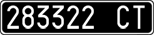 License plate of Italy, Cars (1927 year series)