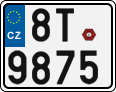 License plate of the Czech Republic, Motorcycles (2001)
