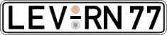 German license plate, Regular plates