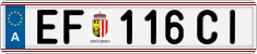 License plate of Austria, Regular plates