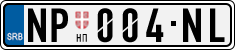 License plate of Serbia, Cars