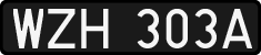 License plates of Poland, 1976 year system