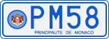 License plate of Monaco, Royal family