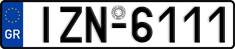 License plate of Greece, Cars