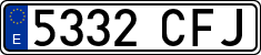 License plates of Spain, Ordinary (2000)