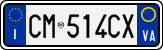 License plate of Italy, Cars (1994 year series)