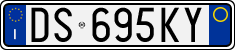 License plate of Italy, Cars (1994 year series)