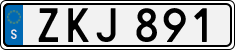 License plate of Sweden, Regular plates