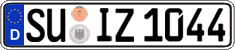 German license plate, Regular plates
