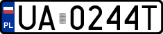License plates of Poland, Military