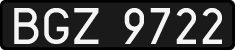 License plates of Poland, 1976 year system