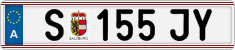 License plate of Austria, Regular plates