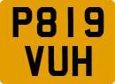 License plate of the United Kingdom, 1983 year system