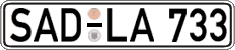 German license plate, Regular plates