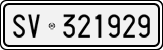 License plate of Italy, Cars (1927 year series)
