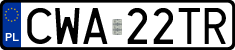 License plates of Poland, Regular car plates