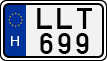 license plates of Hungary, Cars (1990)