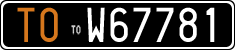 License plate of Italy, Cars (1927 year series)