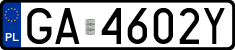 License plates of Poland, Regular car plates